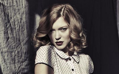 Lea Seydoux, portrait, photoshoot, french actress, french fashion model, makeup, popular actresses