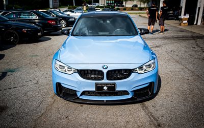 4k, BMW M3, tuning, 2017 cars, F80, new M3, german cars, BMW