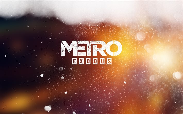 4k, metro exodus, logotyp, 2018-spel, konst, 4a-spel