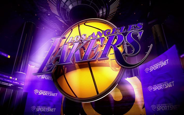 Los Angeles Lakers, NBA, basket, emblema, USA