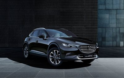 crossovers, 2017, Mazda CX-4, black mazda