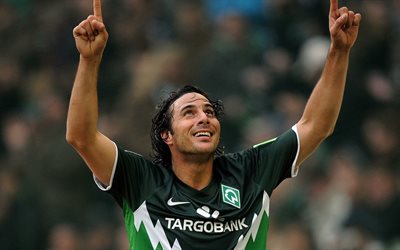 Claudio Pizarro, le footballeur, le Werder Brême, les stars du football, de la Bundesliga