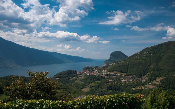 Lake Garda, Benaco, Benaca, Göl, yaz, İtalya
