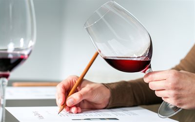赤ワイン, ワイングラス, ワインの品質チェック, 赤ワインの試飲, 赤ワイングラス