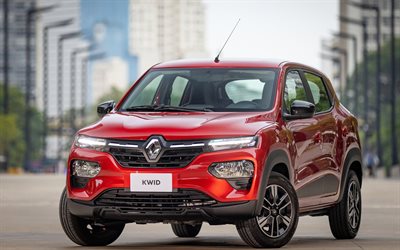 Renault Kwid Intense, compact crossovers, 2022 cars, french cars, parking, 2022 Renault Kwid, Renault