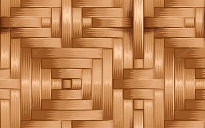 bambu flätverk bakgrund, vektor texturer, vävning texturer, 3d bakgrunder, flätade texturer, trä väv bakgrunder, flätverk, flätade bakgrunder, sammanvävande mönster, bambu