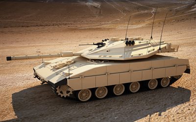 メルカバmk4, 荒野, イスラエルの主力戦車, イスラエル軍, タンク, 装甲車両, mbt
