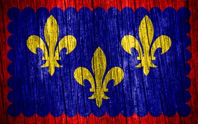4k, ベリーの旗, ベリーの日, フランスの地方, 木製テクスチャ フラグ, ベリーフラッグ, フランスの州, ベリー, フランス