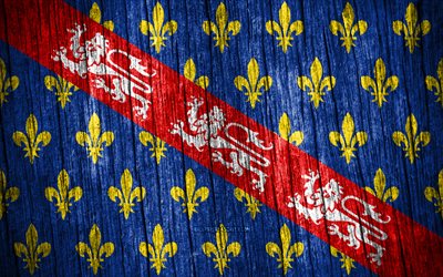 4k, drapeau de la marche, jour de la marche, provinces françaises, drapeaux de texture en bois, provinces de france, la marche, france