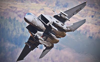mcdonnell douglas f-15e strike eagle, uçan savaşçılar, abd hava kuvvetleri, avcı-bombardıman uçakları, savaş uçakları, abd ordusu, uçak, askeri havacılık, f-15e strike eagle, mcdonnell douglas