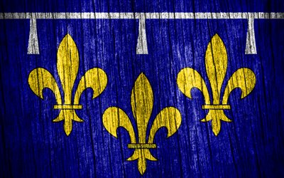 4k, علم أورليانيس, يوم اورليانيس, المقاطعات الفرنسية, أعلام خشبية الملمس, علم orleanais, مقاطعات فرنسا, أورليانيس, فرنسا