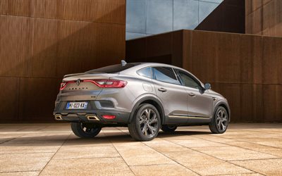 2022, Renault Arkana, rear view, exterior, crossover coupe, silver Renault Arkana, new Arkana 2022, French cars, Renault