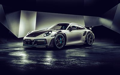 2023, Porsche 911 Techart GT Street R, front view, exterior, sports car, Porsche 911 tuning, german racing cars, Porsche