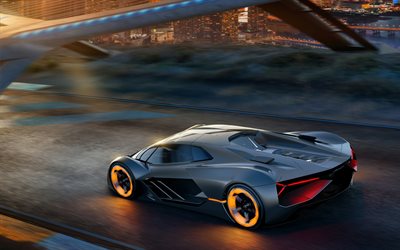 4k, Lamborghini en el Tercer Milenio, autos de carreras, 2018 coches, hypercars, Lamborghini