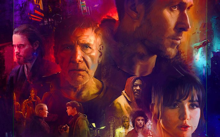 Blade Runner 2049, arte, 2017 film, thriller, poster