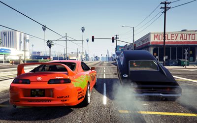 Grand Theft Auto 5, Fast Furious, GTA 5, les courses de rue