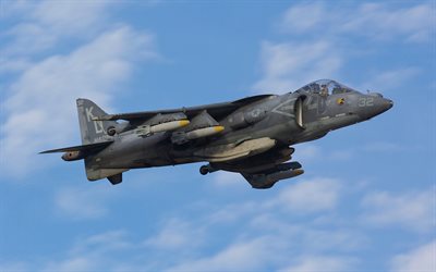 McDonnell Douglas AV-8B, Harrier II, stormtrooper, dikey kalkış, gökyüzü, ABD Hava Kuvvetleri