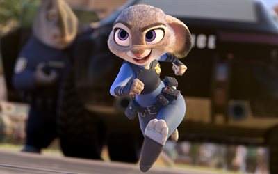 Judy Hopps, personajes, 2016, Zootopia, de Disney