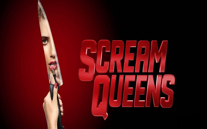 scream queens, 2015, tv-serie, gesicht, emma roberts