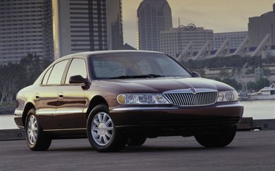 lincoln continental, retrobilar, 1999 bilar, amerikanska bilar, 1999 lincoln continental, lincoln