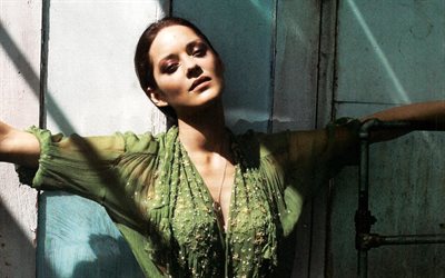 मैरियन कोटीलार्ड, फ्रेंच अभिनेत्री, फोटो शूट, हरे रंग की पोशाक, लोकप्रिय अभिनेत्रियाँ, फ्रेंच स्टार, सुंदर महिलाएं