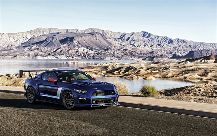 Roush Stage 3 Mustang, supercar, deserto, Ford Mustang