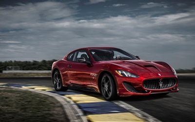 Maserati GranTurismo GT Sport, 4k, 2017 voitures, chemin de câbles, supercars, Édition Spéciale, Maserati