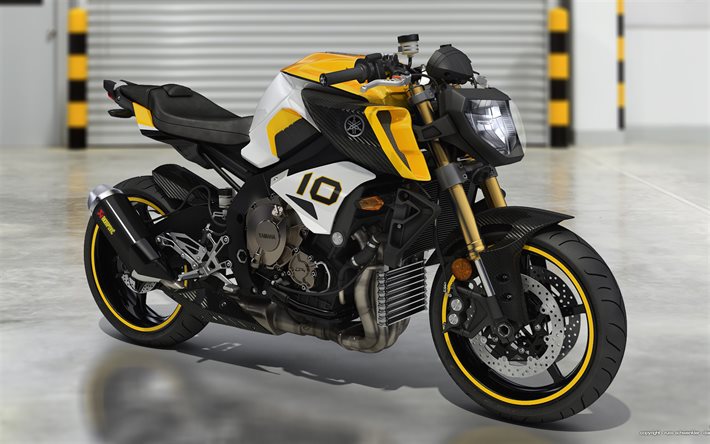 Yamaha MT-10 SP, garage, 2017 vélos, motos sportives, Yamaha