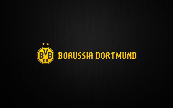 Borussia Dortmund, logo, minimal, Bundesliga