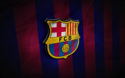 شعار برشلونة, برشلونة, كاتالونيا, كرة القدم, إسبانيا, 3d شعار