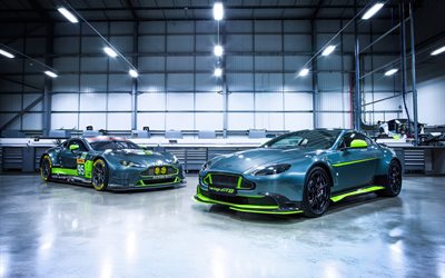 sportcars de 2017, el Aston Martin Vantage GT8, garaje, superdeportivos