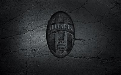 logo, Juventus, pietra, texture, emblema, segno