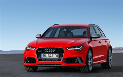 Audi RS6 Avant, rs6 red, wagon, red audi, sport wagons, Audi