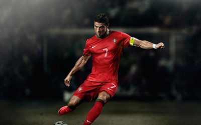 Cristiano Ronaldo, le footballeur, cr7, les stars du football, match, le Portugal Équipe Nationale de Football