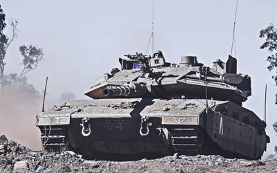 ميركافا mk4, hdr, دبابة قتال إسرائيلية رئيسية, الصور مع الدبابات, الجيش الإسرائيلي, الدبابات, عربات مدرعة, mbt