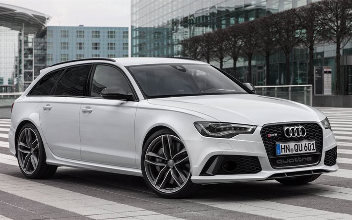 audi rs6, before, 2014, wagon, white