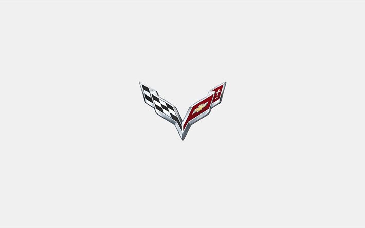 logo, background, corvette, carmaker