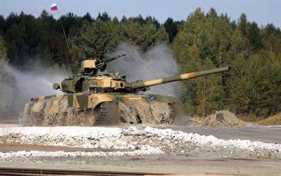 polígono, o t-90, tanque, armas