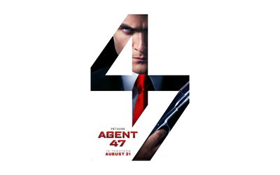 2015, de films, d'affiches, de l'agent 47, action, hitman, le thriller, l'agent 47, rupert friend, zachary quinto