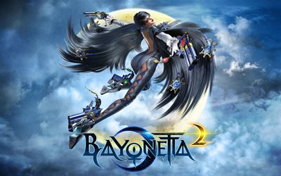 bayonetta 2, juegos de 2014, cartel, fondo de pantalla hd