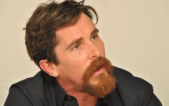 christian bale, 2015, press conference, beard, actor, portrait