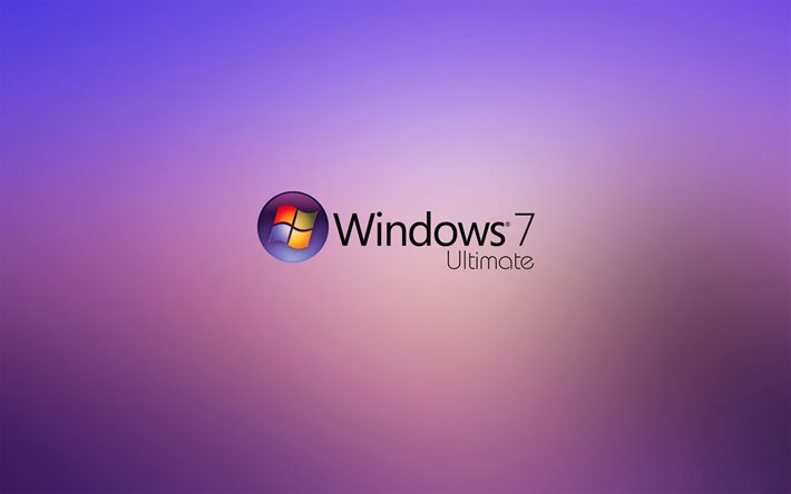 windows 7, ultimate, duvar kağıtları, logo