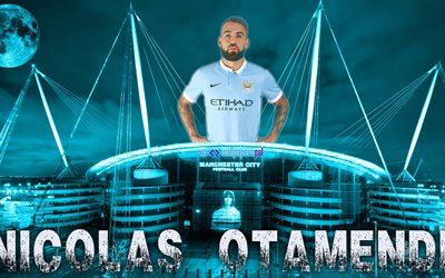 nicolas otamendi, defender, 2015, manchester city, football, the argentine national team