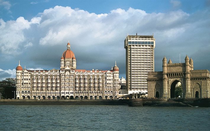 mumbai, hotel, architettura, india