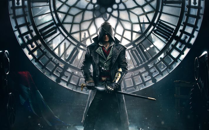 character, assassins creed, syndicate, 2015, game, cover, ubisoft quebec