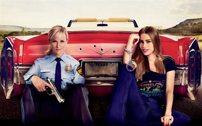 2015, azione, hot pursuit, poster, commedia, reese witherspoon, sofia vergara
