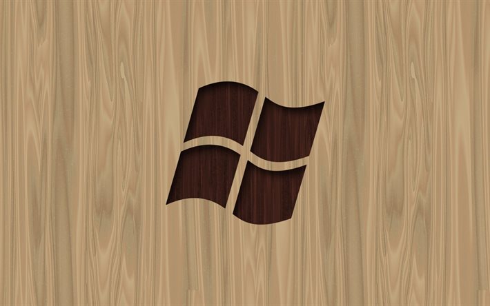 windows 7, emblema, logotipo, árvore
