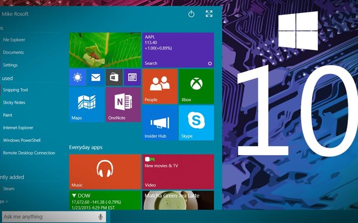 desktop, screenshot, windows 10, - technologie