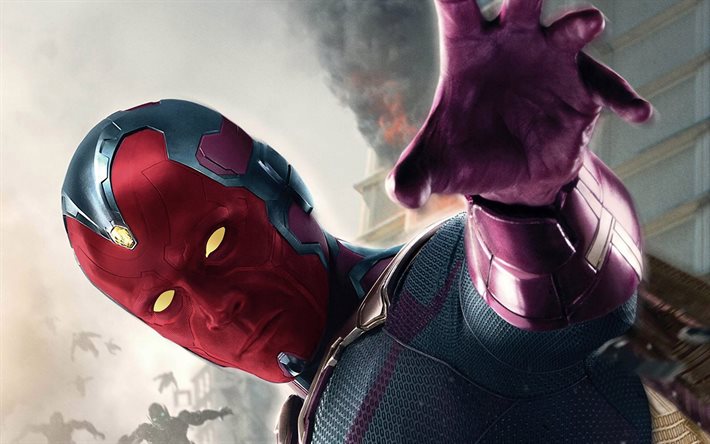 action, paul bettany, poster, fantasy, 2015, the vision