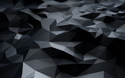 dark, texture, polygons, black, pattern